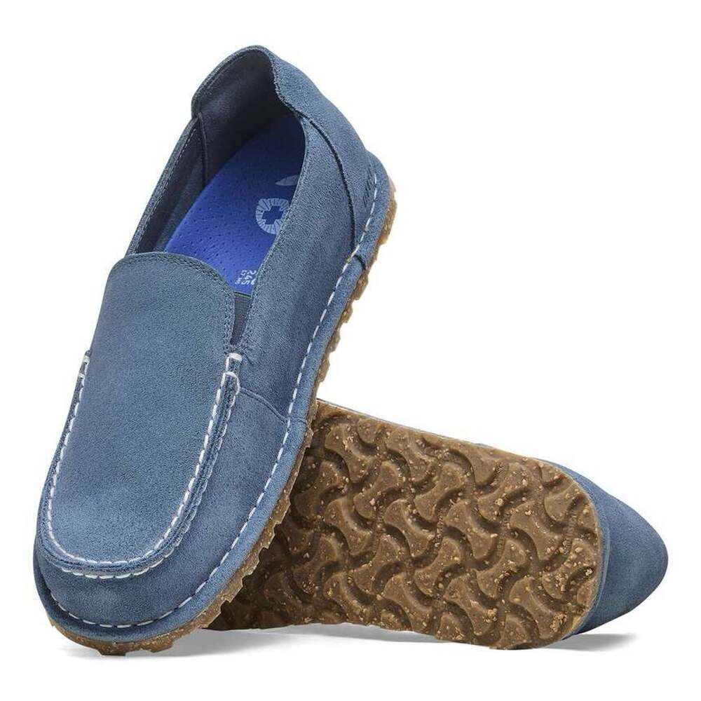 Birkenstock Utti Women’s 11 Men’s 9 EU 42 Blue Suede Shoes Elemental Blue NEW